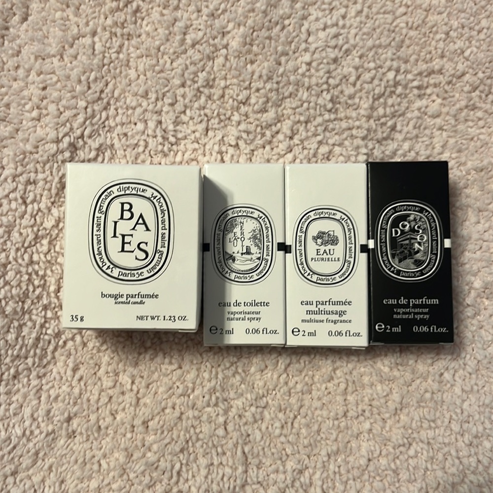 Diptyque Baies Travel Candle Bundle